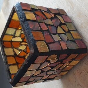 Iridescent Mosaic Candle Holder SS102